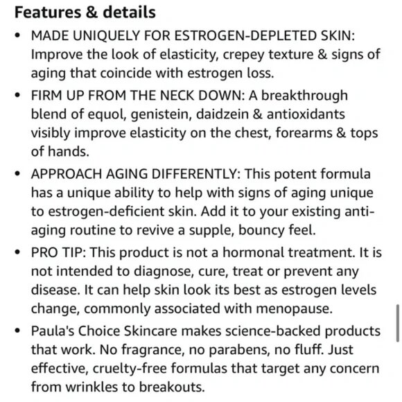 NIB Paula’s Choice Phytoestrogen Elasticity Renewal BODY Cream 🆕 FULL SZ - Picture 3 of 3